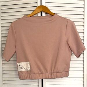 Reebok Blush Pink Crop Top - M